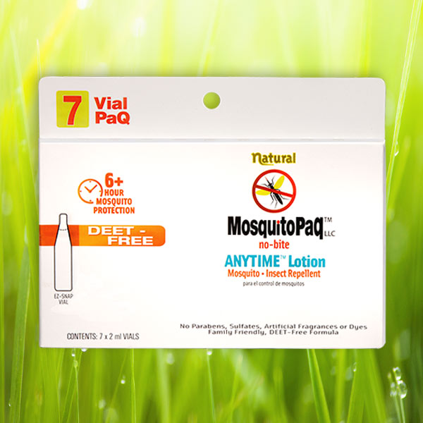 ANYTIME® no-bite Mosquito Repellent Lotion 7 VialPaQ Card